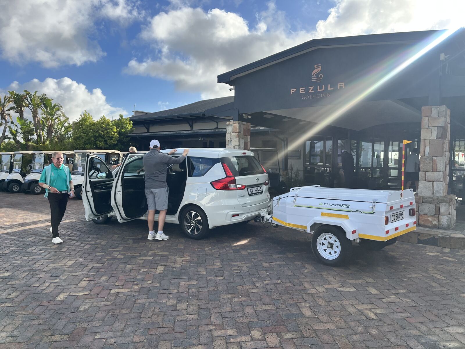 Toyota Rumion with trailer at Pezula Golf Club
